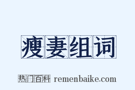 瘦妻组词是什么意思的图片